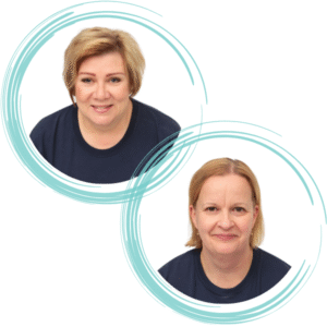 Hammashoitajat Miia Sukanen ja Jutta Kokko